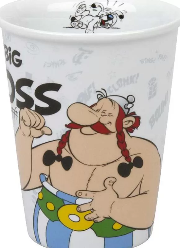 Konitz Porcelain Coffee To Go Mug Asterix-Characters Big Boss^ Asterix