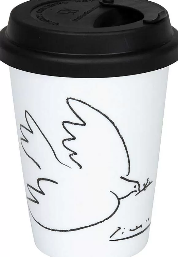 Konitz Porcelain Coffee-To-Go Mug - Picasso - La Colombe De La Paix^ Picasso