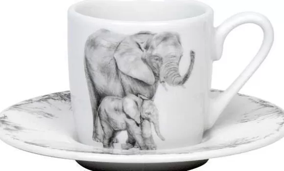 Konitz Porcelain Espresso Amazing Animals Elephant^ Animals