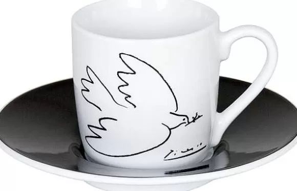 Konitz Porcelain Espressoset Picasso - La Colombe De La Paix^ Picasso