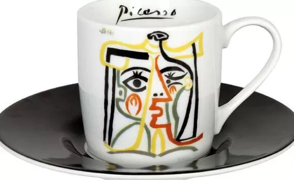 Konitz Porcelain Espressoset Picasso Jaqueline With Hat^ Picasso