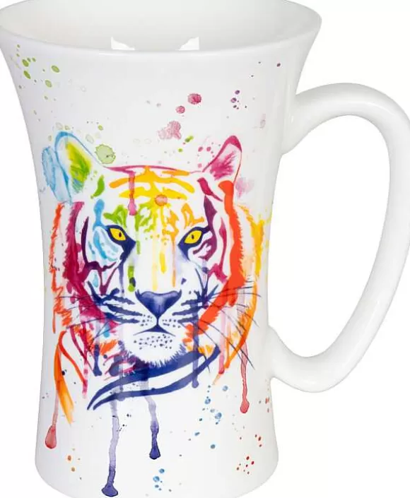 Konitz Porcelain Mega Mug Watercoloured Animals - Tiger^ Watercoloured Animals
