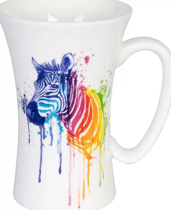 Konitz Porcelain Mega Mug Watercoloured Animals - Zebra^ Watercoloured Animals