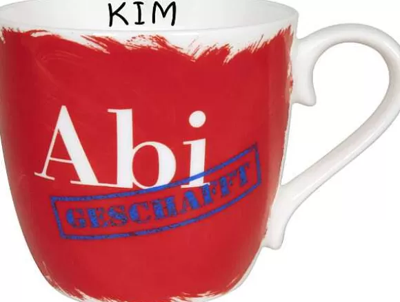 Konitz Porcelain Mug Abibecher 2022 Red Personalize^ Mugs With Names