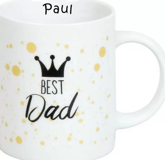 Konitz Porcelain Mug Best Dad + Name^ Mugs With Names