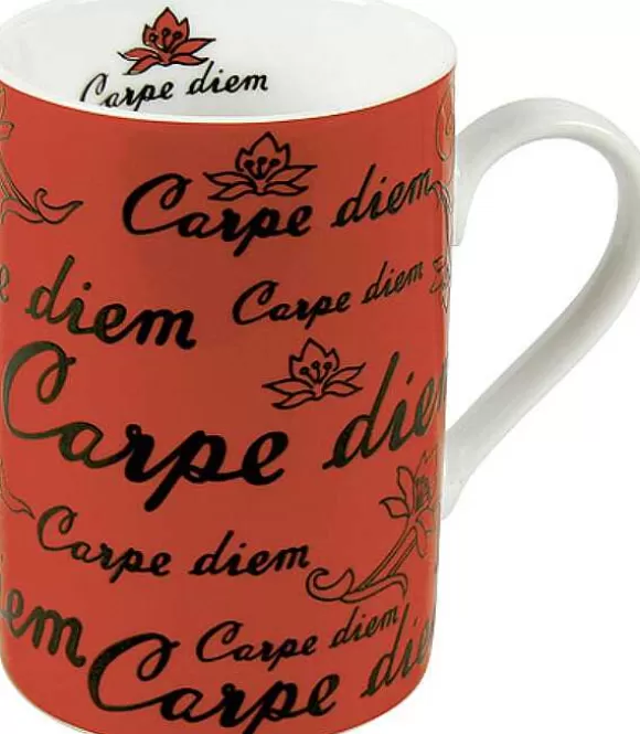 Konitz Porcelain Mug Carpe Diem - Red^ Gifts For Everyone
