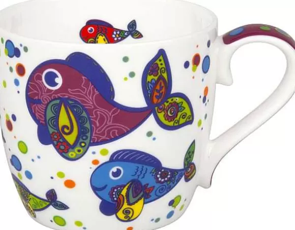 Konitz Porcelain Mug Colourful Animals - Fish^ Colourful Animals
