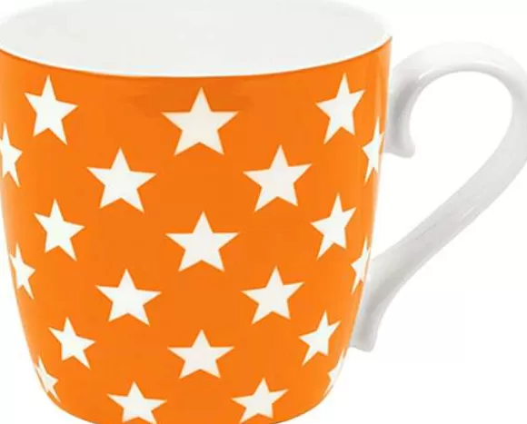Konitz Porcelain Mug Colours - Stars - Orange^ Colours