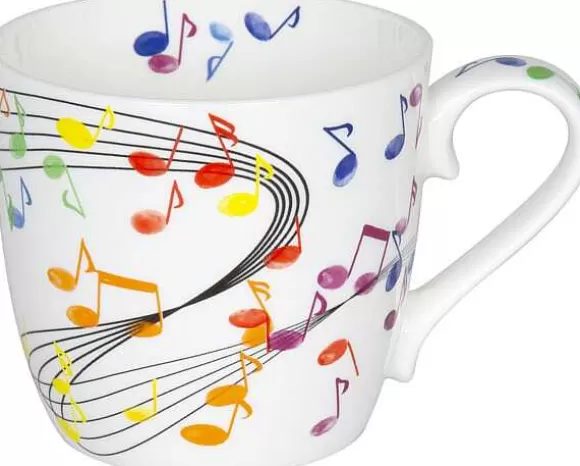 Konitz Porcelain Mug Flying Notes^ Music