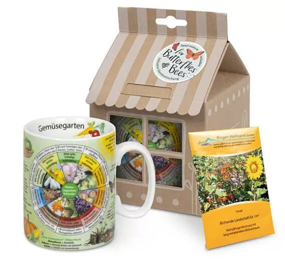 Konitz Porcelain Mug +Giftbox + Flower Seeds Knowledge Gemusegarten(German)^ Mugs Of Knowledge