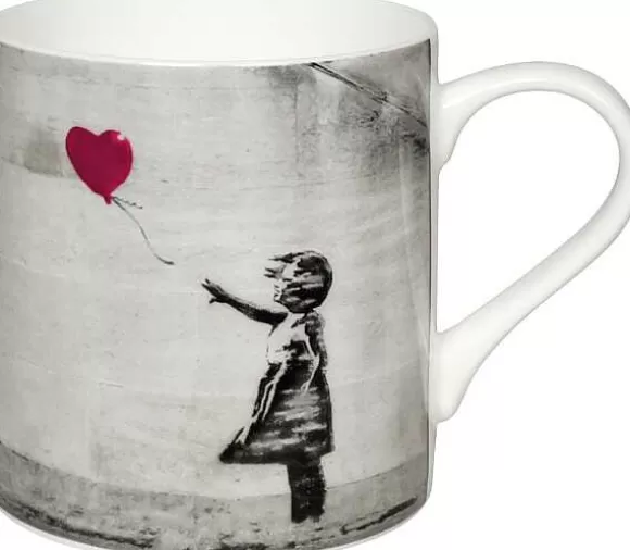 Konitz Porcelain Mug Girl With Balloon By Banksy^ Artselection