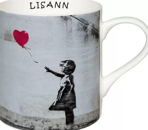 Konitz Porcelain Mug Girl With Balloon By Banksy^ Mugs With Names
