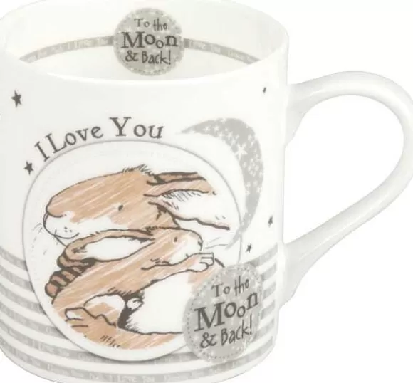 Konitz Porcelain Mug I Love You To The Moon.^ Guess How Much I Love You