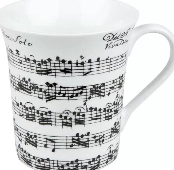 Konitz Porcelain Mug Vivaldi Libretto - White^ Music