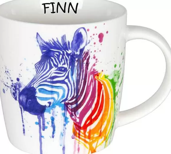 Konitz Porcelain Mug Watercol. Animals-Zebra+Name^ Mugs With Names