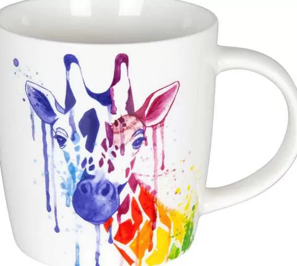 Konitz Porcelain Mug Watercoloured Animals - Giraffe^ Watercoloured Animals