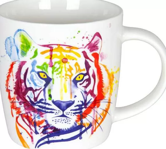 Konitz Porcelain Mug Watercoloured Animals - Tiger^ Watercoloured Animals