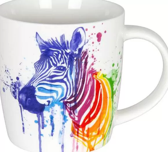 Konitz Porcelain Mug Watercoloured Animals - Zebra^ Watercoloured Animals