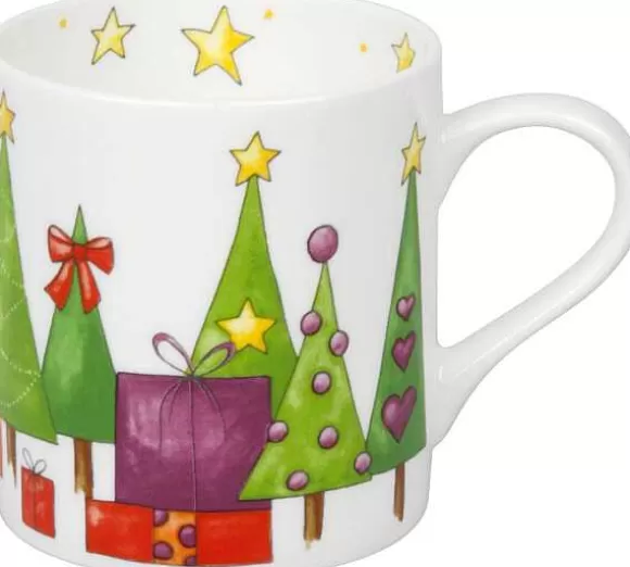 Konitz Porcelain Mug Watercoloured Tree^ Christmas