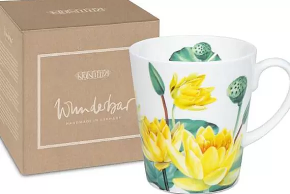 Konitz Porcelain Mug With Giftbox Lotus^ Wunderbar