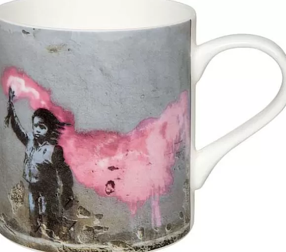 Konitz Porcelain Mug Young Refugee In... By Banksy^ Artselection