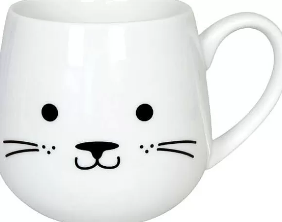 Konitz Porcelain Snuggle Mug Cuddle Animals - Cat^ Animals