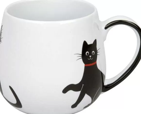 Konitz Porcelain Snuggle Mug My Lovely Cats - Red Necklace^ Animals