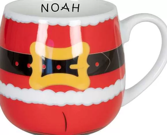 Konitz Porcelain Snuggle Mug Santa Claus Is Coming+Name^ Mugs With Names