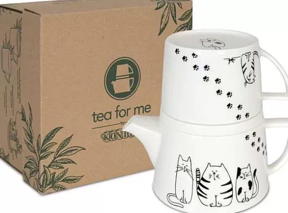 Konitz Porcelain Tea For Me - Funny Cats^ Tea