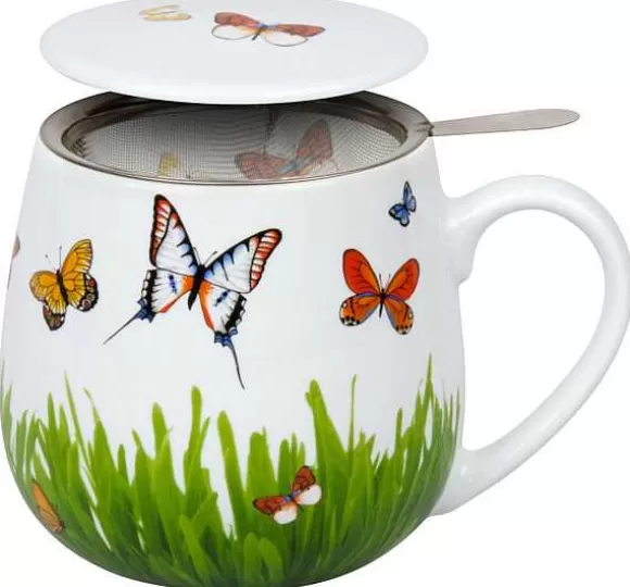 Konitz Porcelain Tea For You - Butterflies On Green^ Animals