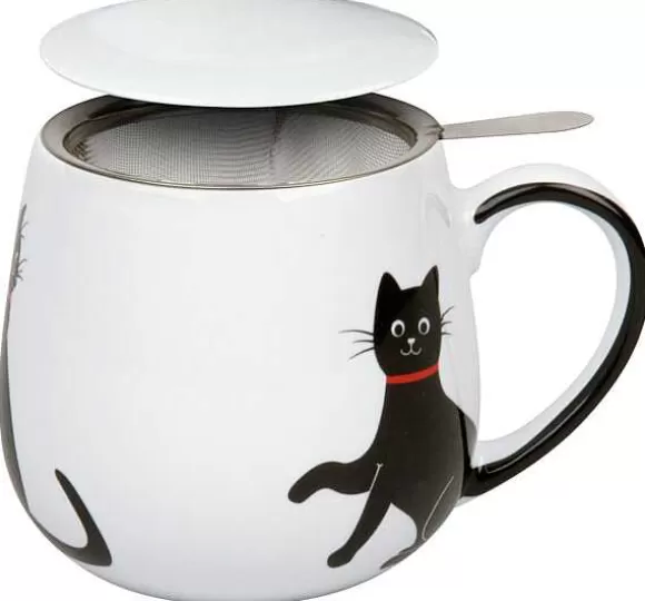 Konitz Porcelain Tea For You - My Lovely Cats - Red Necklace^ Animals